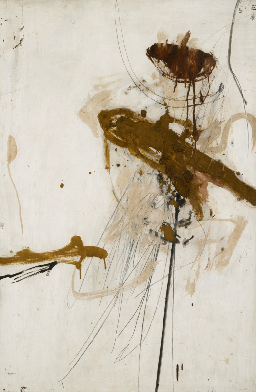 大卫霍克尼油画1959.2nd Abstract Painting(oil And Mixed Media)
